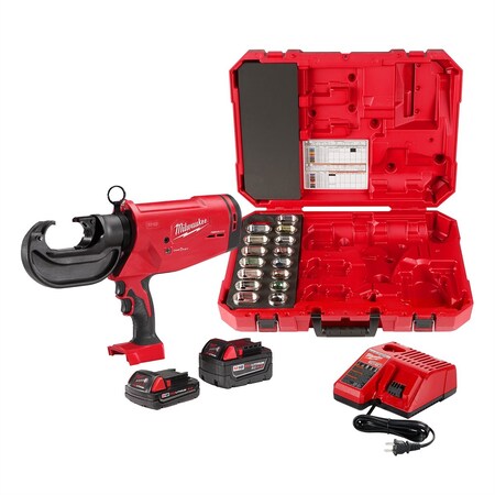 Milwaukee Tool M18 FORCE LOGIC 750 MCM Crimper Kit with EXACT #6 ? 750 MCM Cu Dies 2779-750C